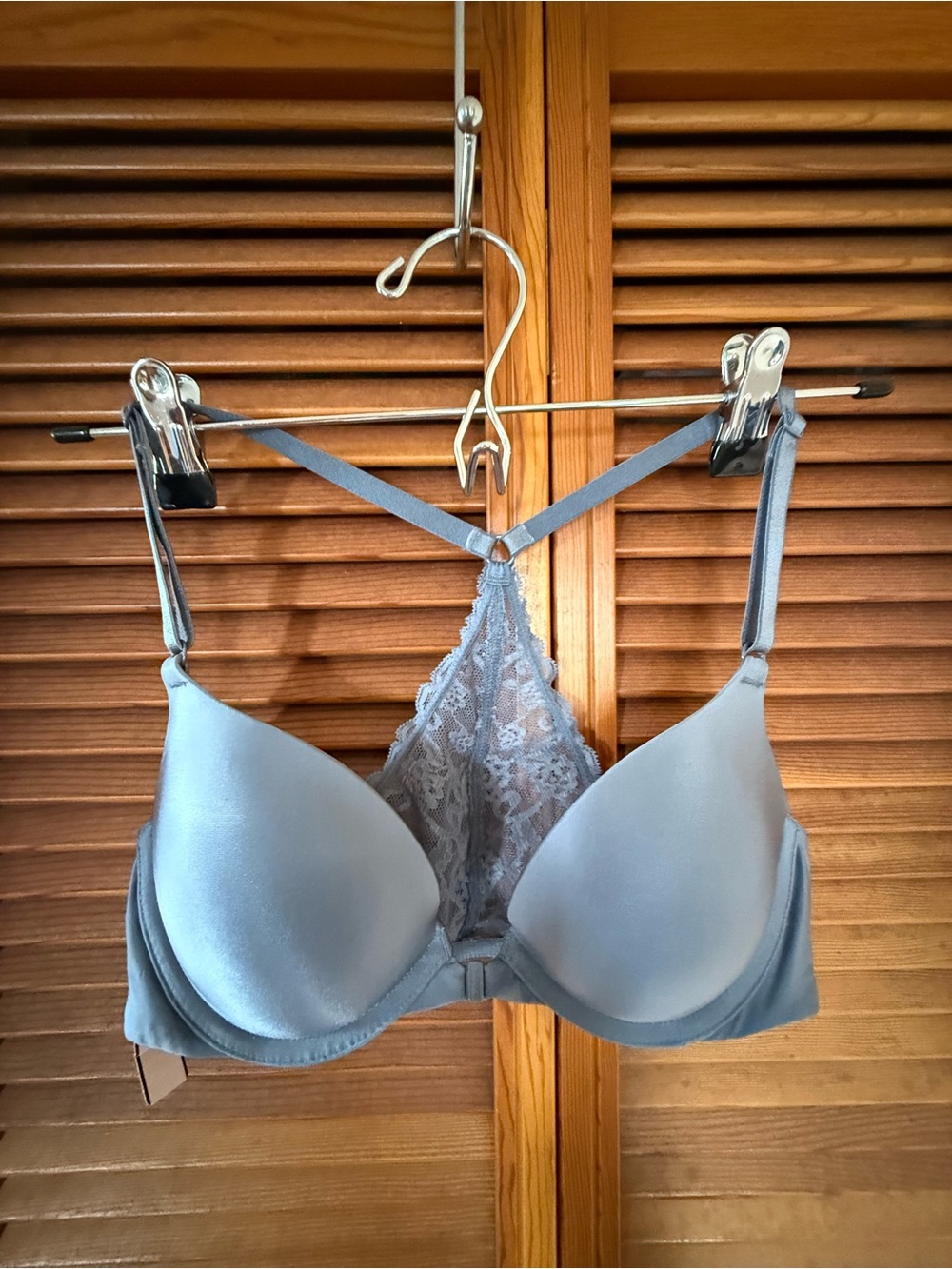 Victoria’s Secret new tags on grey Lace-Back T-Shirt Bra